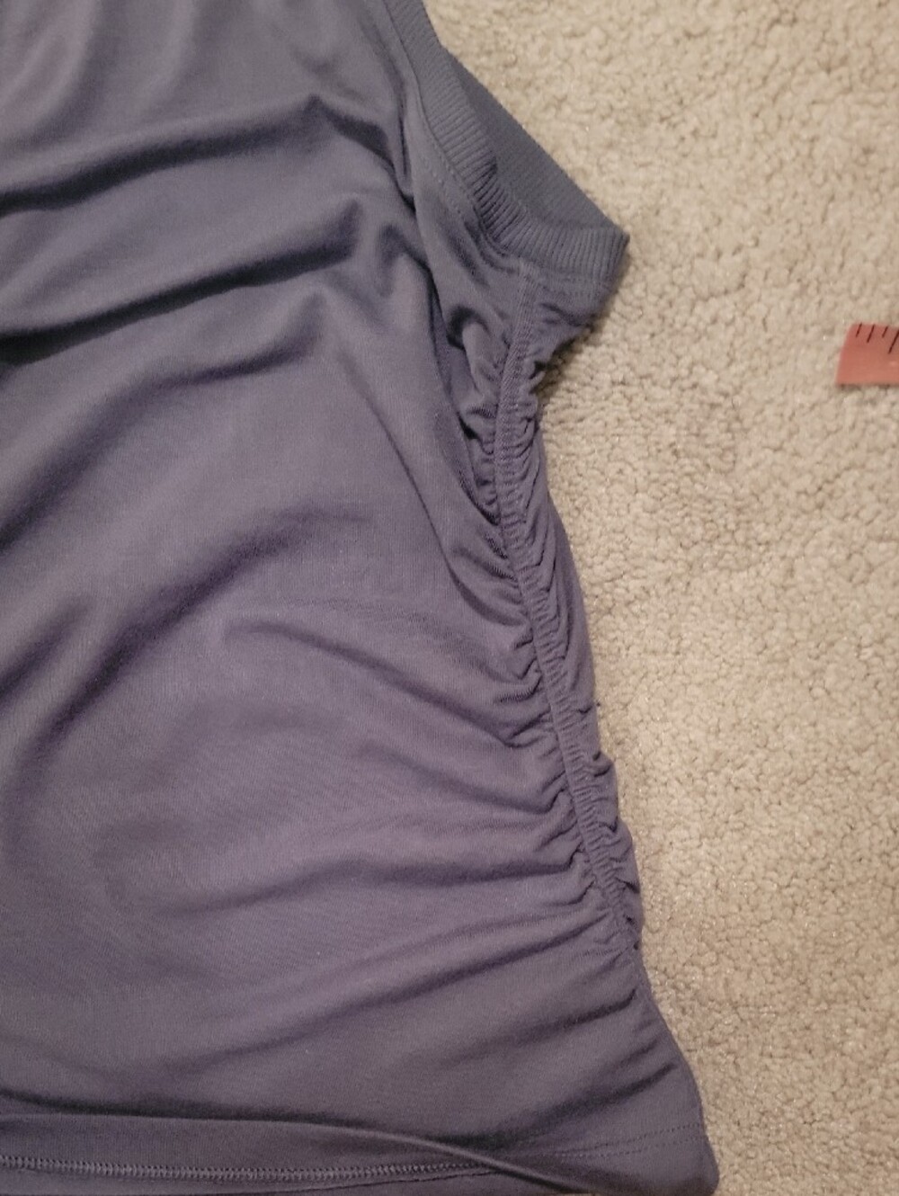 Athleta Ruched Side Performance Tank Top - Slate Blue - Picture 7 of 7